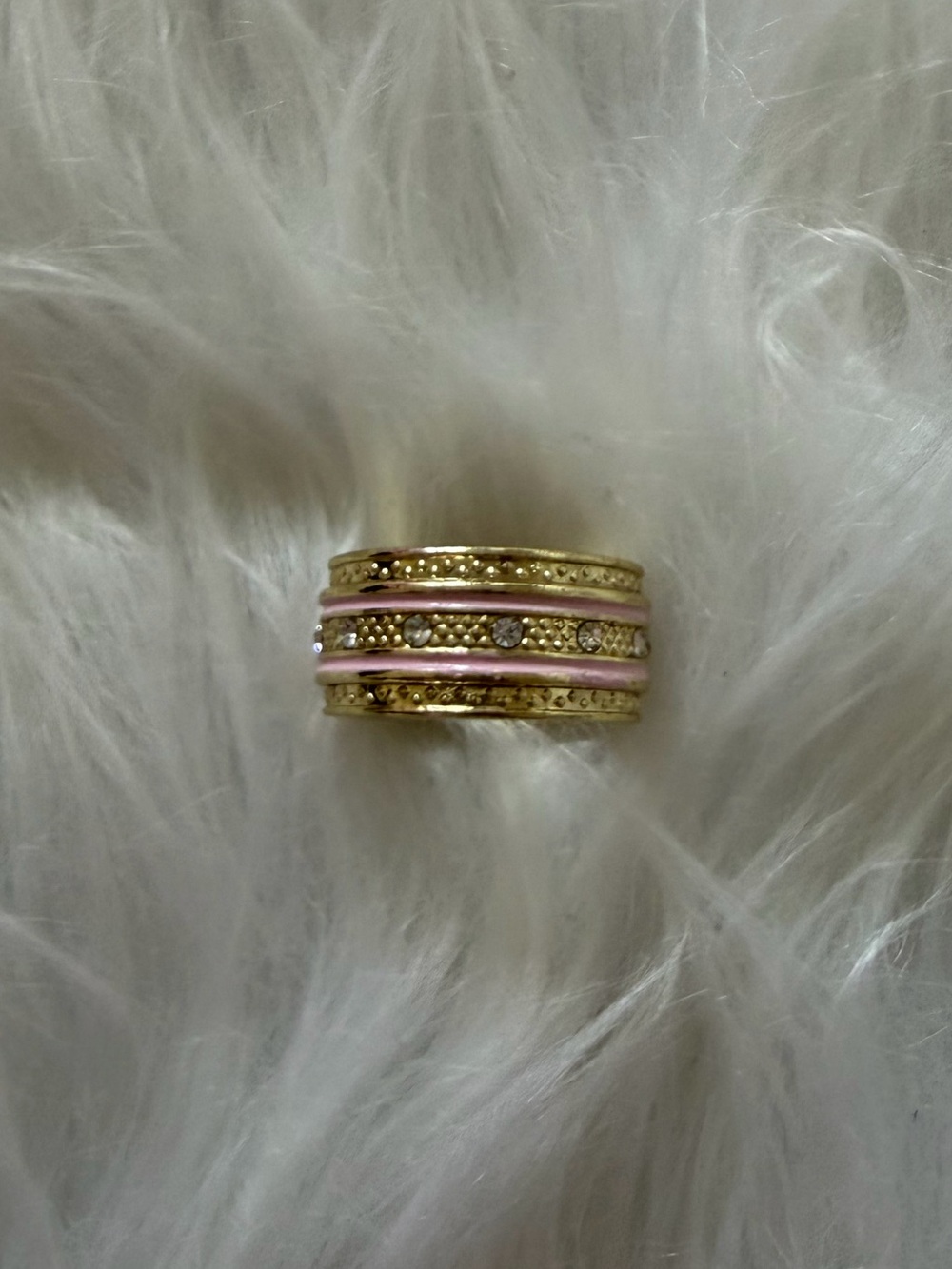 ONE DIRECTION You and I Elegant Gold and Pink Multi-Band Ring